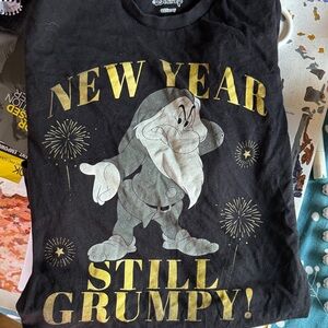 Disney Black and Gold New Year Grumpy Tee